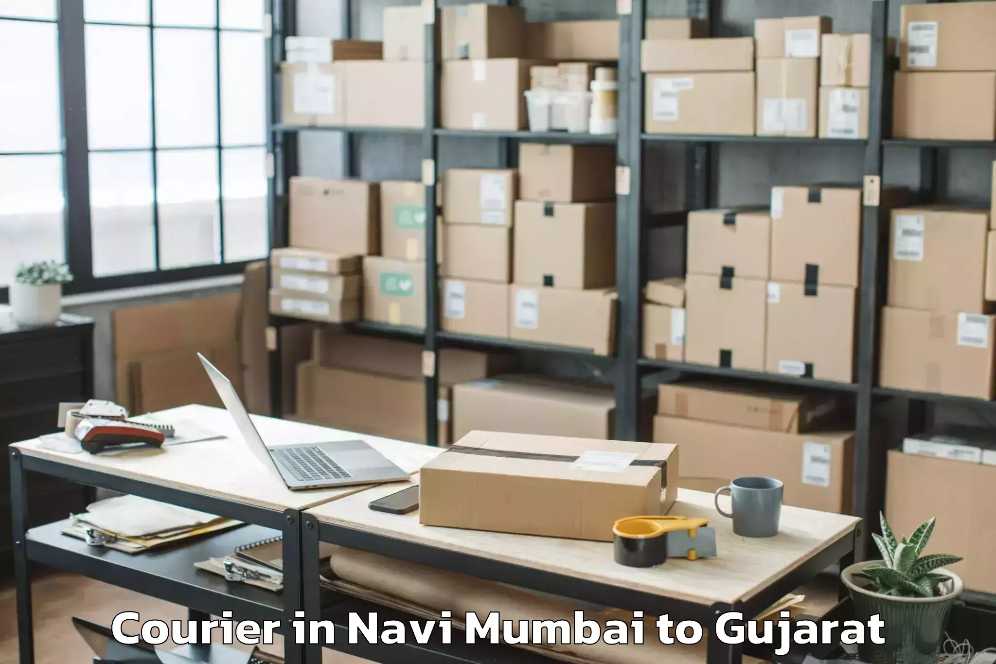 Book Navi Mumbai to Ahwa Courier